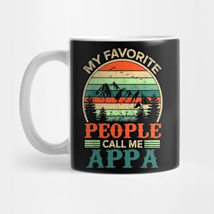 My Favorite People Call Me Appa Father's Day Gifts Vintage Mug